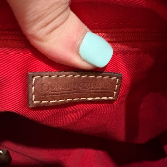 Y2K Dooney & Bourke East West Brown Medium Leather Shoulder Bag - Picture 15 of 15